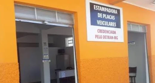 Estampadora de Placas Veiculares credenciada pelo DETRAN-MG
